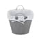 Household Essentials Gray Wicker Lined Laundry Basket